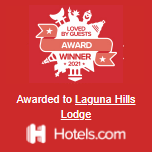 Hotels.com Loved by Guests Award Winner. Awarded to Laguna Hills Lodge